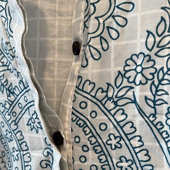 🇪🇸🥑Khaadi Embroidered Cotton Kurti | White Pink Paisley Floral Cambric Tunic | 6 - Picture 5 of 9